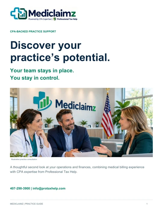 Mediclaimz Practice Guide cover